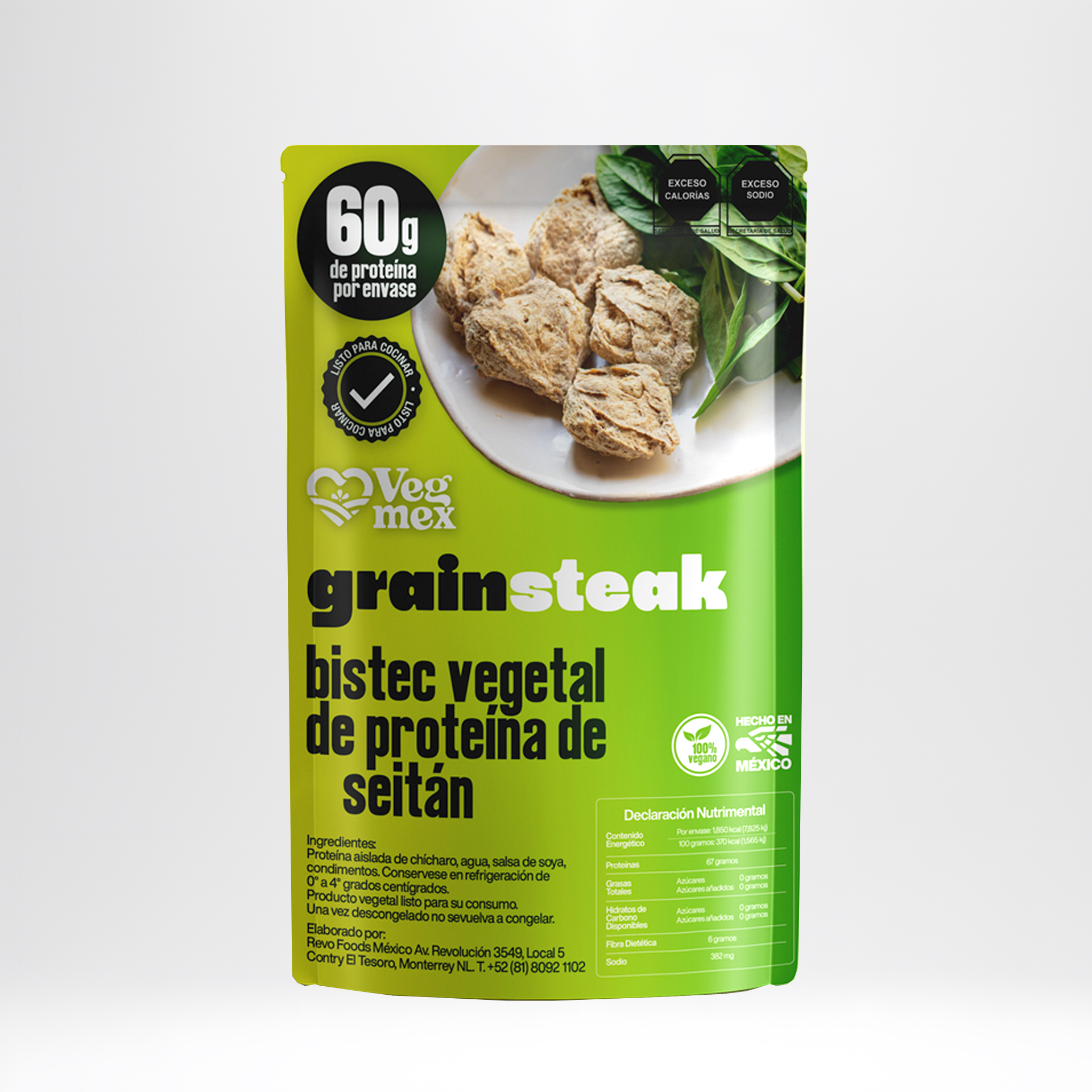 Grainsteak Proteína de Gluten Bolsa 200 Gramos