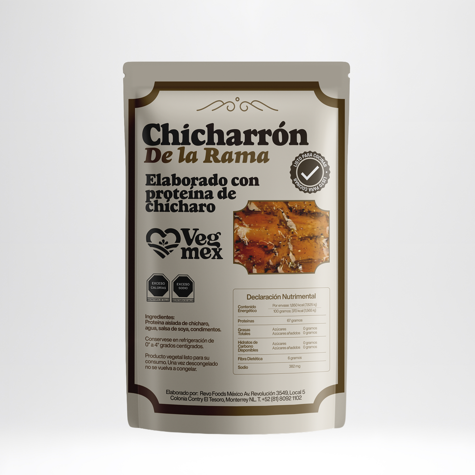 Chicharron de la Rama Listo para Servir Bolsa 200 Gramos